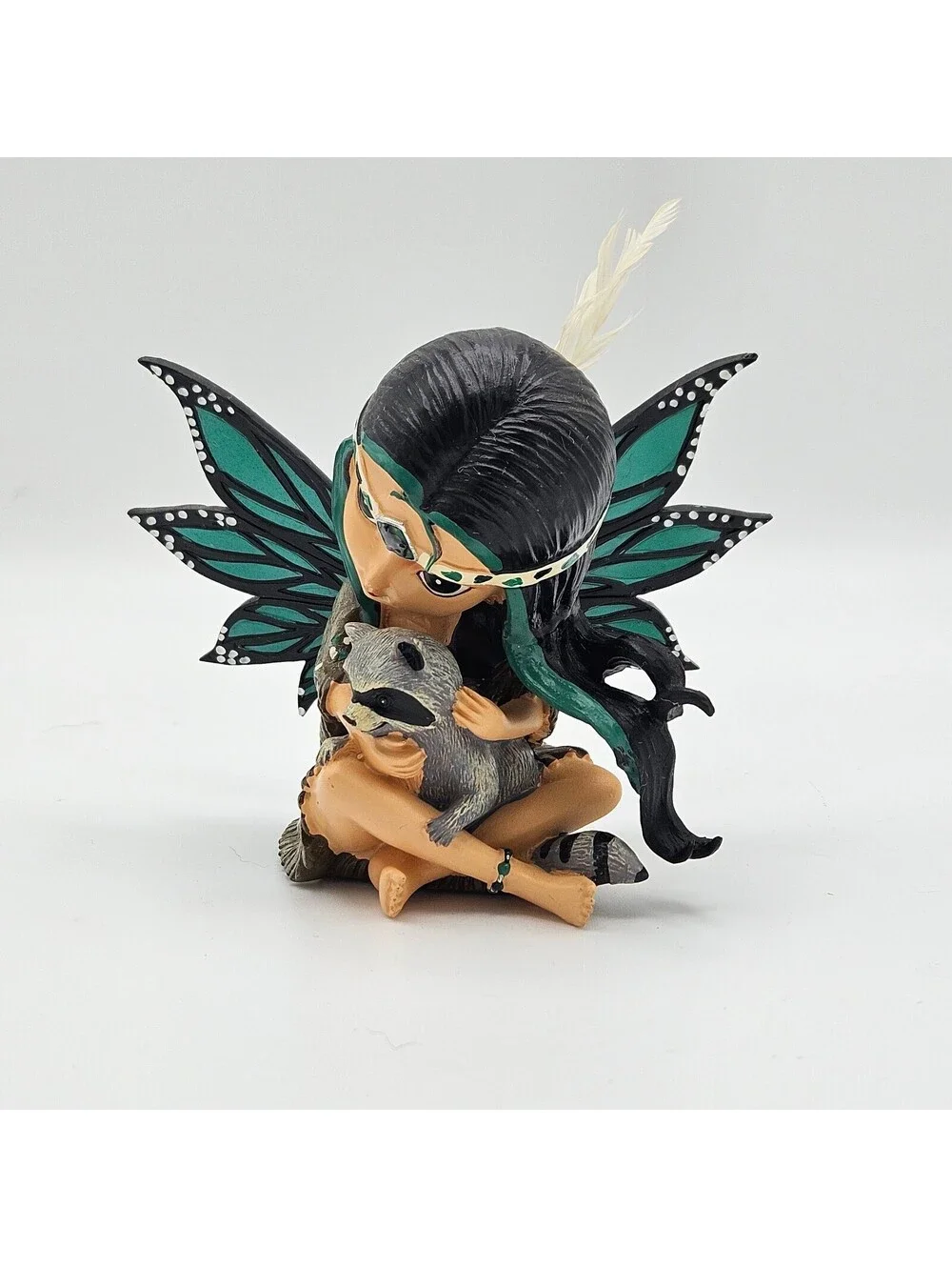 w/COA Jasmine Becket Griffith Soulquest Fairy Raccoon Figurine Ltd 6162